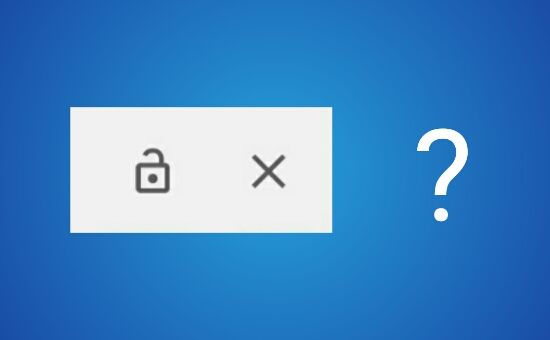 What is the lock icon in Android Recent Tabs Mean?