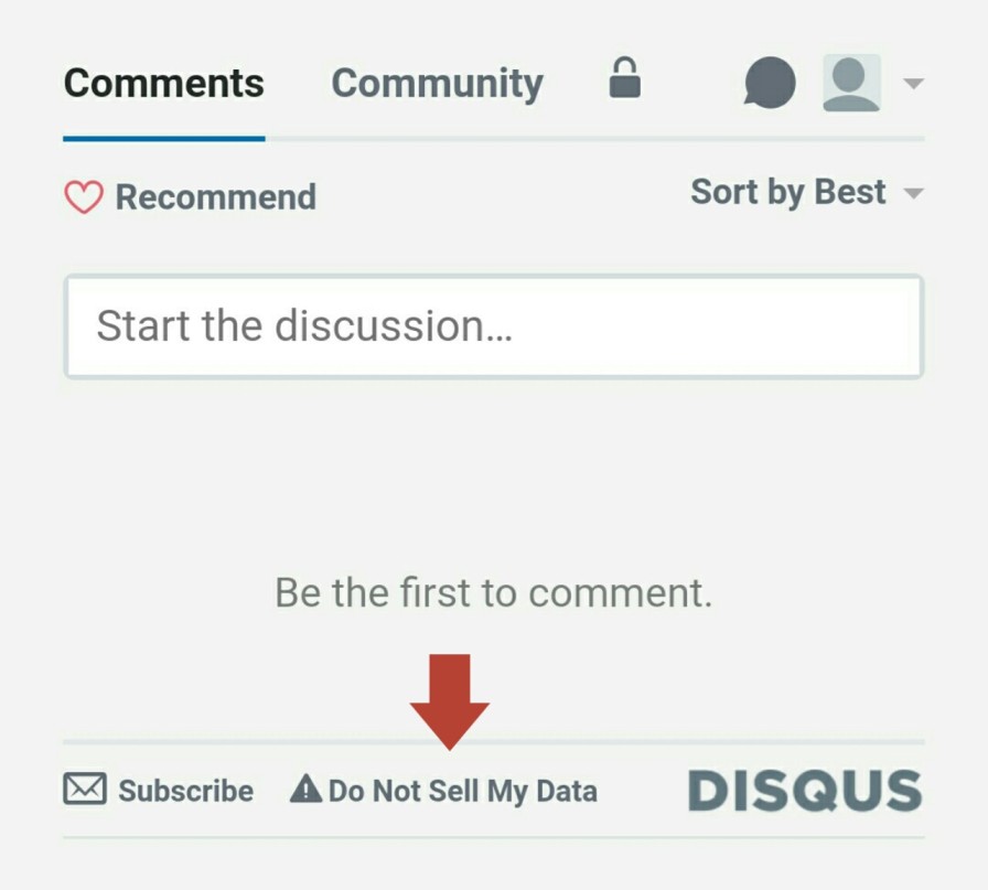 Disqus privacy opt-out