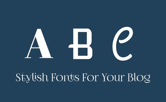 Top 10 Stylish Fonts for any type of Website.