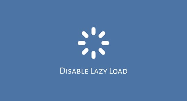 How to disable lazy loading featured images in wordpress